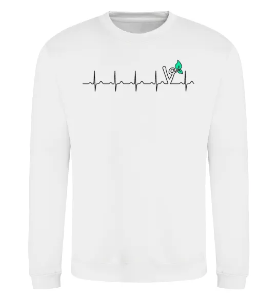 Свитшот Heartbeat V Белый фото