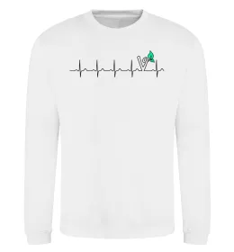 Світшот Heartbeat V Білий фото