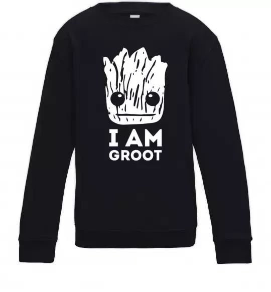 Дитячий світшот I'm Groot wh Чорний фото