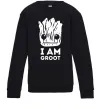 Дитячий світшот I'm Groot wh Чорний Дитячий світшот I'm Groot wh Чорний фото