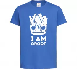 Детская футболка I'm Groot wh Ярко-синий фото