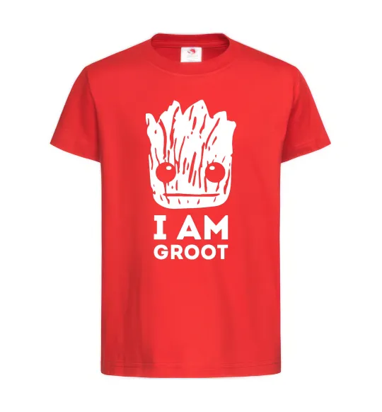 Дитяча футболка I'm Groot wh Червоний фото