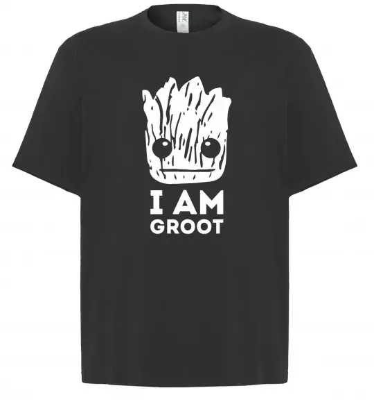 Футболка Оверсайз I'm Groot wh Чорний фото