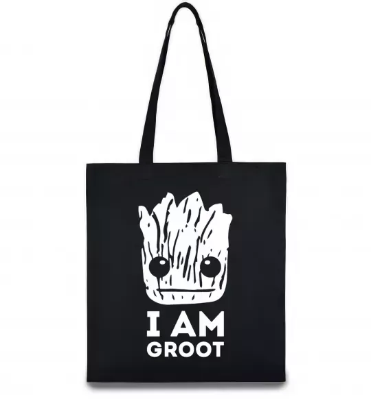 Еко-сумка I'm Groot wh Чорний фото