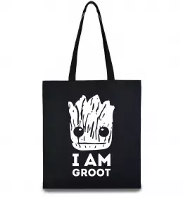 Эко-сумка I'm Groot wh Черный фото