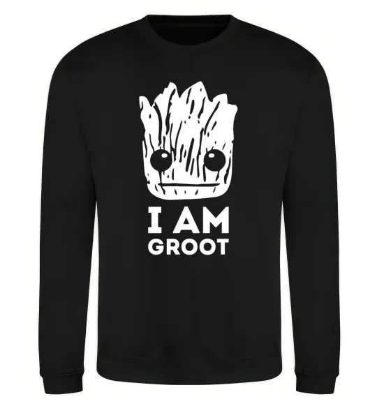 Свитшот I'm Groot wh Черный фото