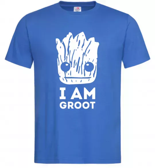 Чоловіча футболка I'm Groot wh Яскраво-синій фото
