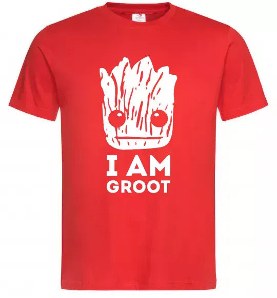 Чоловіча футболка I'm Groot wh Червоний фото