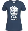 Женская футболка I'm Groot wh Темно-синий Женская футболка I'm Groot wh Темно-синий фото