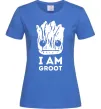 Женская футболка I'm Groot wh Ярко-синий Женская футболка I'm Groot wh Ярко-синий фото