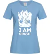 Женская футболка I'm Groot wh Голубой Женская футболка I'm Groot wh Голубой фото