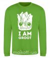Свитшот I'm Groot wh Лаймовый фото