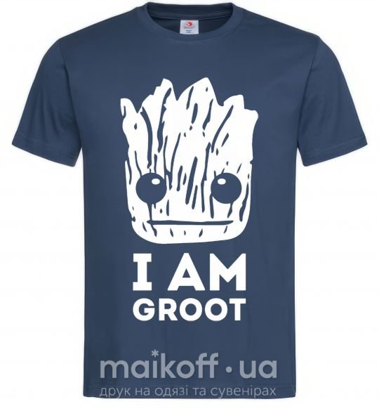 Чоловіча футболка I'm Groot wh Темно-синій фото