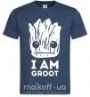 Мужская футболка I'm Groot wh Темно-синий фото