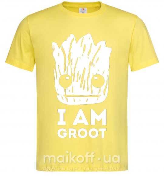 Мужская футболка I'm Groot wh Лимонный фото