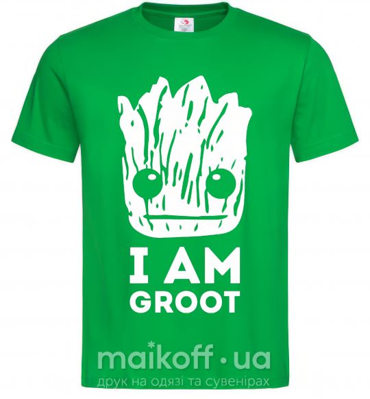 Мужская футболка I'm Groot wh Зеленый фото