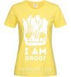 Женская футболка I'm Groot wh Лимонный фото