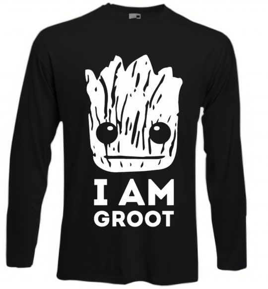 Лонгслів I'm Groot wh Чорний фото