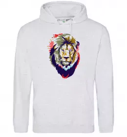 Мужская толстовка (худи) Lion wh Черный фото