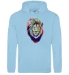 Мужская толстовка (худи) Lion bright Голубой фото