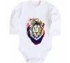 Дитячий бодік Lion bright Білий фото