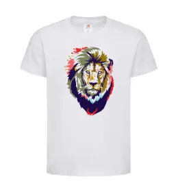 Детская футболка Lion bright Белый фото