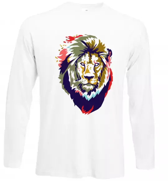 Лонгслив Lion bright Белый фото