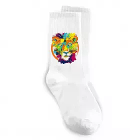 Носки Лев Белый фото