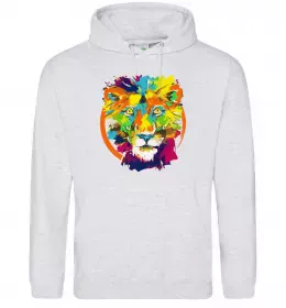 Мужская толстовка (худи) Lion wh Черный фото