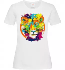 Женская футболка Lion bright Белый фото