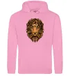 Чоловіча толстовка (худі) Голова лева Рожевий фото