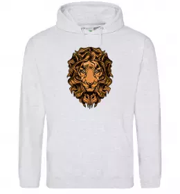 Мужская толстовка (худи) Lion wh Черный фото