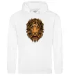 Женская толстовка (худи) Голова лева Белый Женская толстовка (худи) Голова лева Белый фото