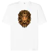 Футболка Оверсайз Голова лева Белый фото