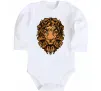 Детский боди Голова лева Белый фото