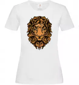 Женская футболка Lion bright Белый фото