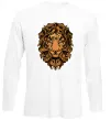 Лонгслив Голова лева Белый фото