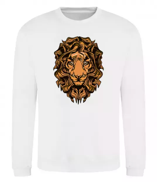 Свитшот Голова лева Белый фото