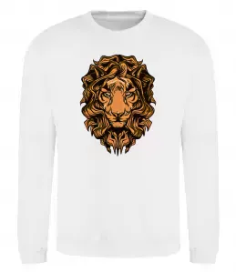 Свитшот Голова лева Белый фото