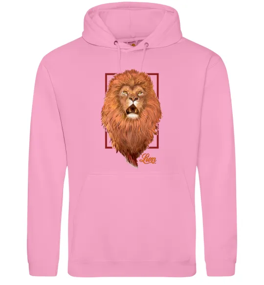 Чоловіча толстовка (худі) Lion Рожевий фото