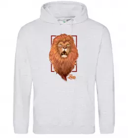 Мужская толстовка (худи) Lion wh Черный фото