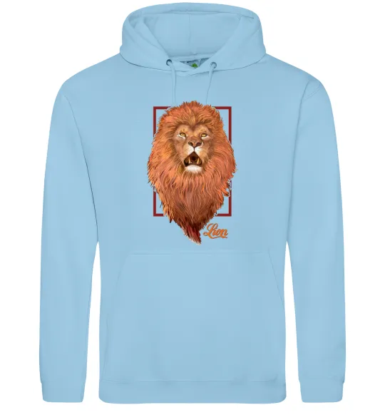 Чоловіча толстовка (худі) Lion Блакитний фото