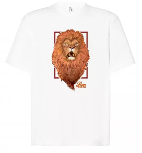 Футболка Оверсайз Lion Белый фото
