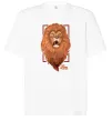 Футболка Оверсайз Lion Белый фото