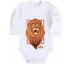 Дитячий бодік Lion Білий фото