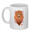Чашка керамічна Lion Білий фото