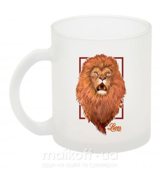 Чашка скляна Lion Фроузен фото