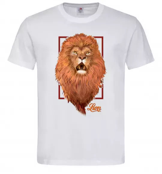 Чоловіча футболка Lion Білий фото