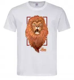 Чоловіча футболка Lion Білий фото
