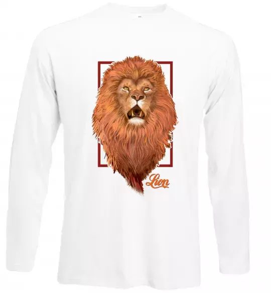 Лонгслив Lion Белый фото